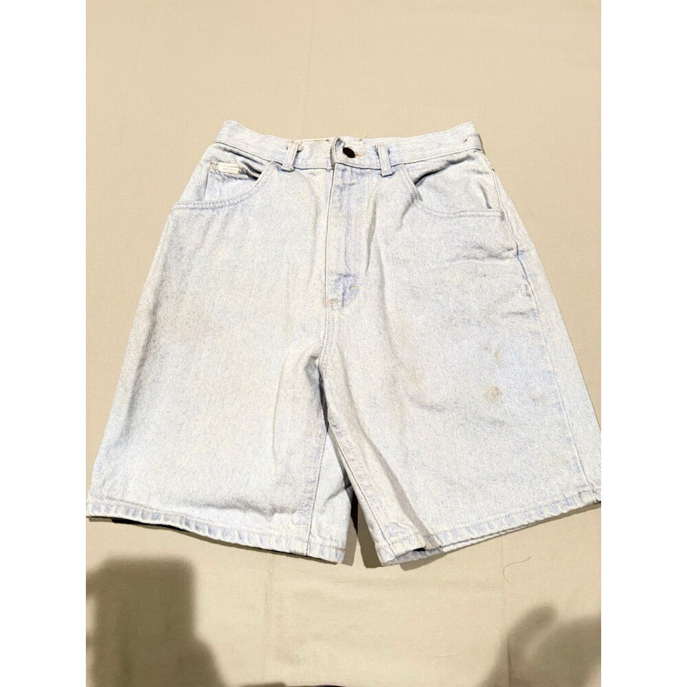 Lee Women's Light Wash Light Blue Denim Shorts Size 8M Regular Fit 5-Pocket